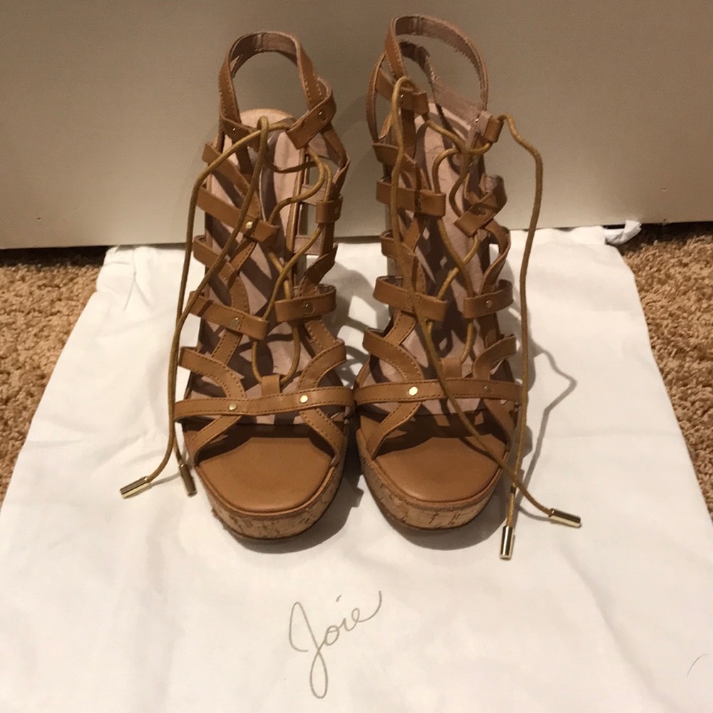 Joie Lace-Up Wedges. Size 7 1/2.
